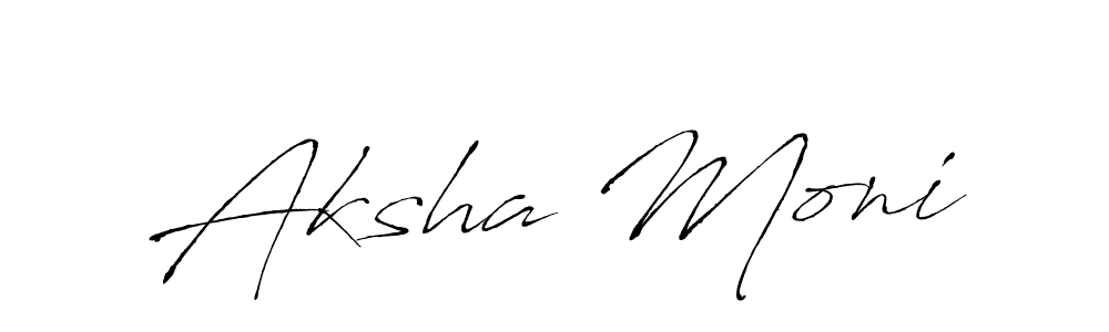 You should practise on your own different ways (Antro_Vectra) to write your name (Aksha Moni) in signature. don't let someone else do it for you. Aksha Moni signature style 6 images and pictures png
