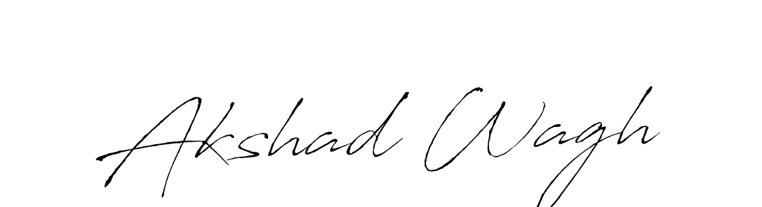 Make a beautiful signature design for name Akshad Wagh. With this signature (Antro_Vectra) style, you can create a handwritten signature for free. Akshad Wagh signature style 6 images and pictures png