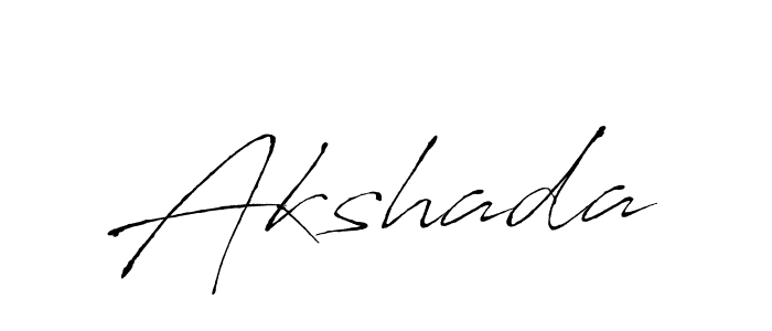 Use a signature maker to create a handwritten signature online. With this signature software, you can design (Antro_Vectra) your own signature for name Akshada. Akshada signature style 6 images and pictures png