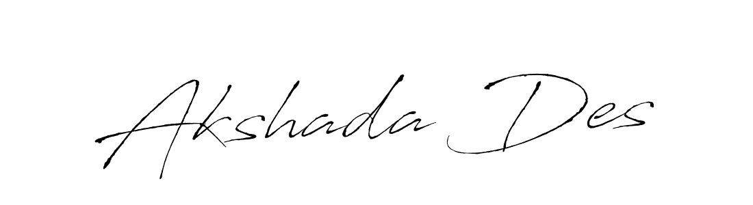 Akshada Des stylish signature style. Best Handwritten Sign (Antro_Vectra) for my name. Handwritten Signature Collection Ideas for my name Akshada Des. Akshada Des signature style 6 images and pictures png