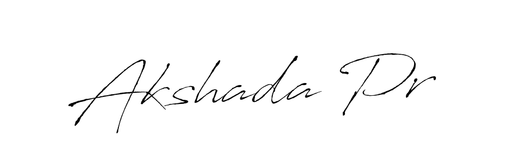 Design your own signature with our free online signature maker. With this signature software, you can create a handwritten (Antro_Vectra) signature for name Akshada Pr. Akshada Pr signature style 6 images and pictures png