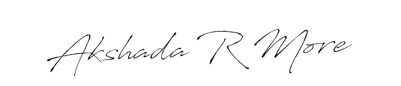 See photos of Akshada R More official signature by Spectra . Check more albums & portfolios. Read reviews & check more about Antro_Vectra font. Akshada R More signature style 6 images and pictures png