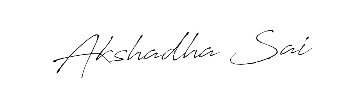 It looks lik you need a new signature style for name Akshadha Sai. Design unique handwritten (Antro_Vectra) signature with our free signature maker in just a few clicks. Akshadha Sai signature style 6 images and pictures png