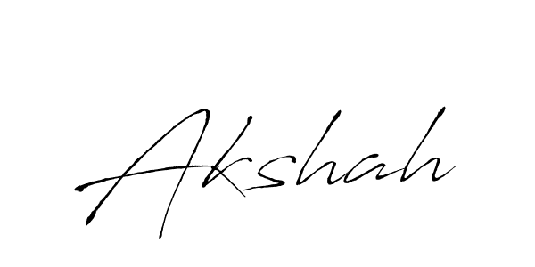 How to make Akshah name signature. Use Antro_Vectra style for creating short signs online. This is the latest handwritten sign. Akshah signature style 6 images and pictures png