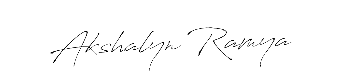 You can use this online signature creator to create a handwritten signature for the name Akshalyn Ramya. This is the best online autograph maker. Akshalyn Ramya signature style 6 images and pictures png