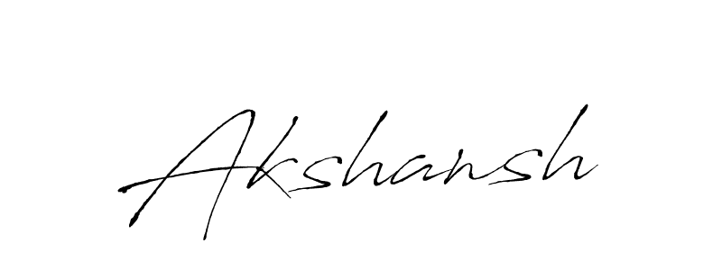 How to make Akshansh name signature. Use Antro_Vectra style for creating short signs online. This is the latest handwritten sign. Akshansh signature style 6 images and pictures png