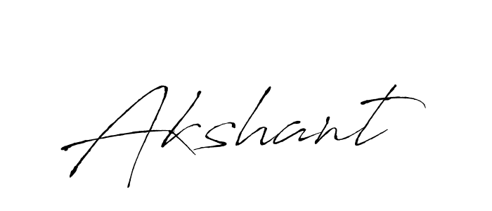 Make a beautiful signature design for name Akshant. With this signature (Antro_Vectra) style, you can create a handwritten signature for free. Akshant signature style 6 images and pictures png