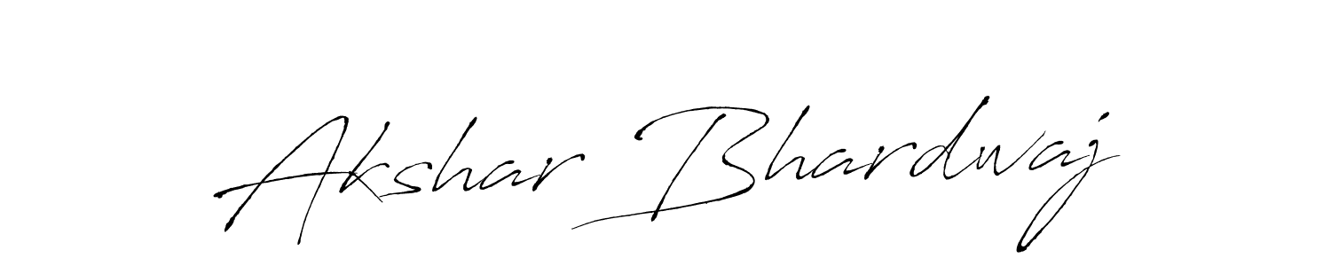 It looks lik you need a new signature style for name Akshar Bhardwaj. Design unique handwritten (Antro_Vectra) signature with our free signature maker in just a few clicks. Akshar Bhardwaj signature style 6 images and pictures png