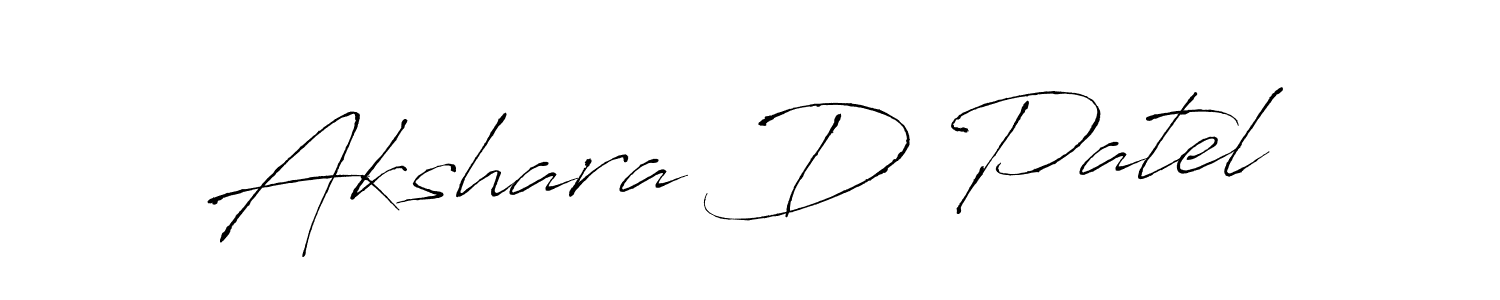 Also You can easily find your signature by using the search form. We will create Akshara D Patel name handwritten signature images for you free of cost using Antro_Vectra sign style. Akshara D Patel signature style 6 images and pictures png