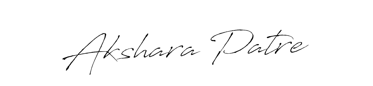 How to make Akshara Patre name signature. Use Antro_Vectra style for creating short signs online. This is the latest handwritten sign. Akshara Patre signature style 6 images and pictures png
