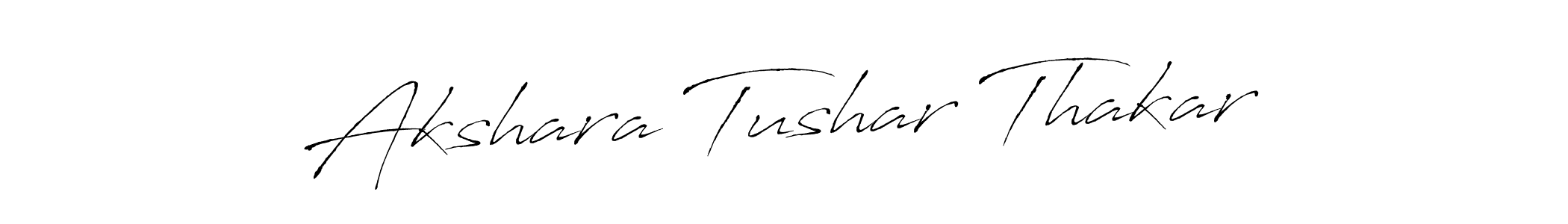 Also You can easily find your signature by using the search form. We will create Akshara Tushar Thakar name handwritten signature images for you free of cost using Antro_Vectra sign style. Akshara Tushar Thakar signature style 6 images and pictures png