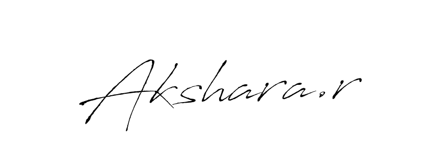 Create a beautiful signature design for name Akshara.r. With this signature (Antro_Vectra) fonts, you can make a handwritten signature for free. Akshara.r signature style 6 images and pictures png