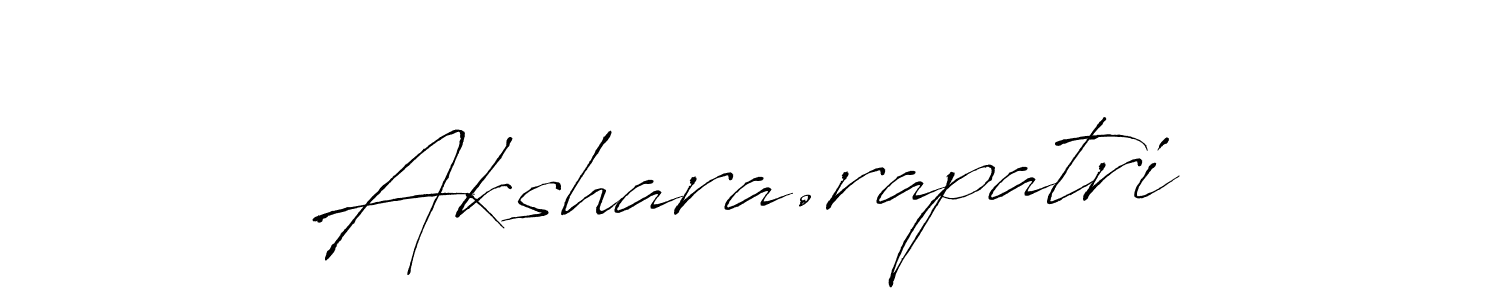 Akshara.rapatri stylish signature style. Best Handwritten Sign (Antro_Vectra) for my name. Handwritten Signature Collection Ideas for my name Akshara.rapatri. Akshara.rapatri signature style 6 images and pictures png