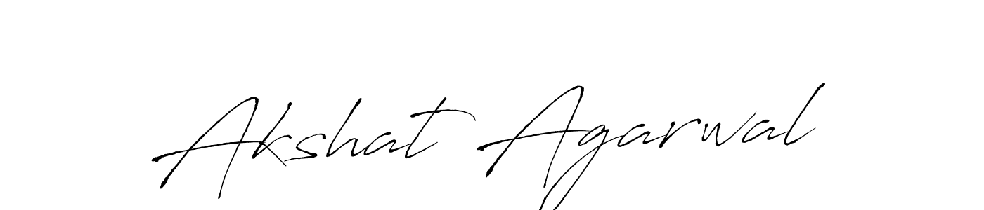 Create a beautiful signature design for name Akshat Agarwal. With this signature (Antro_Vectra) fonts, you can make a handwritten signature for free. Akshat Agarwal signature style 6 images and pictures png