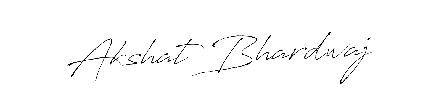 How to make Akshat Bhardwaj name signature. Use Antro_Vectra style for creating short signs online. This is the latest handwritten sign. Akshat Bhardwaj signature style 6 images and pictures png