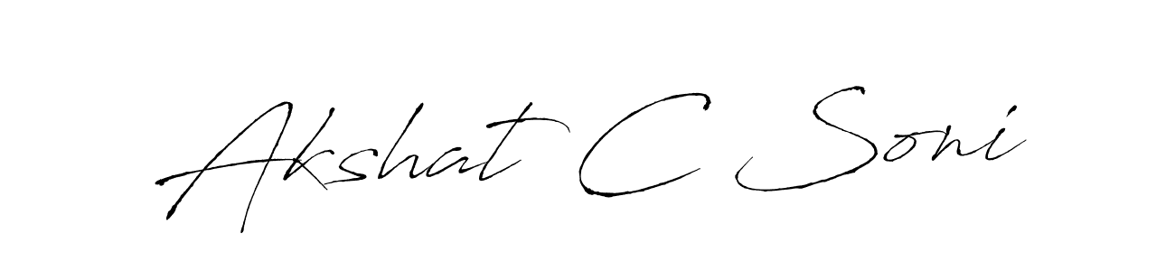 Also we have Akshat C Soni name is the best signature style. Create professional handwritten signature collection using Antro_Vectra autograph style. Akshat C Soni signature style 6 images and pictures png