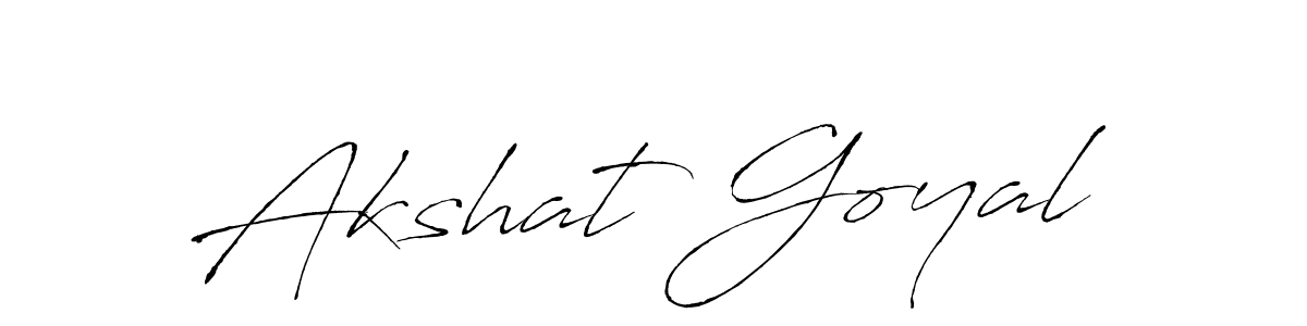 Akshat Goyal stylish signature style. Best Handwritten Sign (Antro_Vectra) for my name. Handwritten Signature Collection Ideas for my name Akshat Goyal. Akshat Goyal signature style 6 images and pictures png