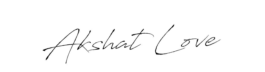 Design your own signature with our free online signature maker. With this signature software, you can create a handwritten (Antro_Vectra) signature for name Akshat Love. Akshat Love signature style 6 images and pictures png