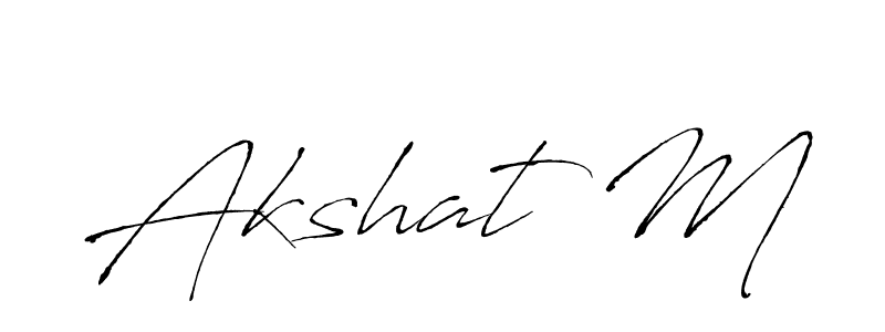 Also You can easily find your signature by using the search form. We will create Akshat M name handwritten signature images for you free of cost using Antro_Vectra sign style. Akshat M signature style 6 images and pictures png