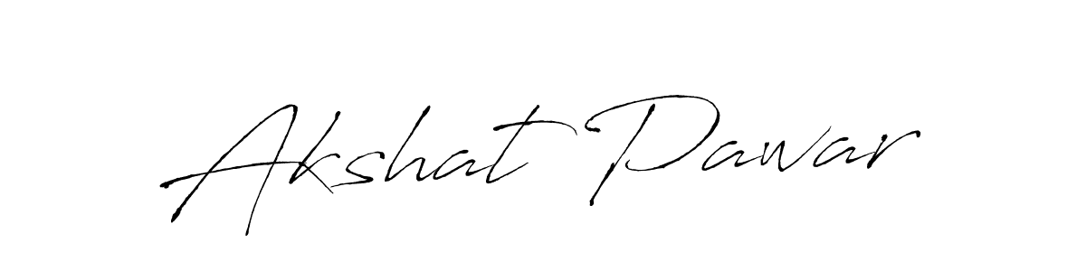 Make a beautiful signature design for name Akshat Pawar. With this signature (Antro_Vectra) style, you can create a handwritten signature for free. Akshat Pawar signature style 6 images and pictures png