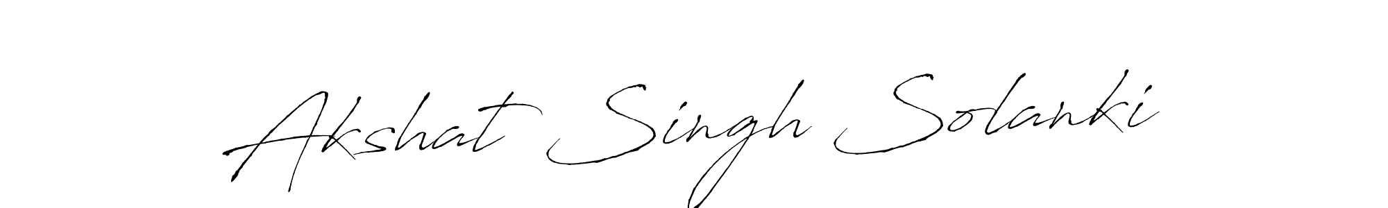 Create a beautiful signature design for name Akshat Singh Solanki. With this signature (Antro_Vectra) fonts, you can make a handwritten signature for free. Akshat Singh Solanki signature style 6 images and pictures png