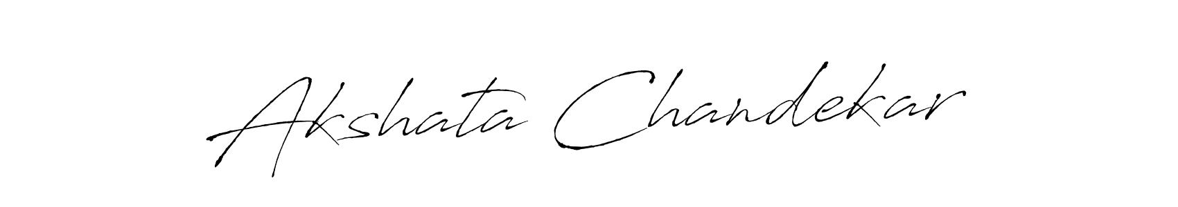 How to make Akshata Chandekar name signature. Use Antro_Vectra style for creating short signs online. This is the latest handwritten sign. Akshata Chandekar signature style 6 images and pictures png