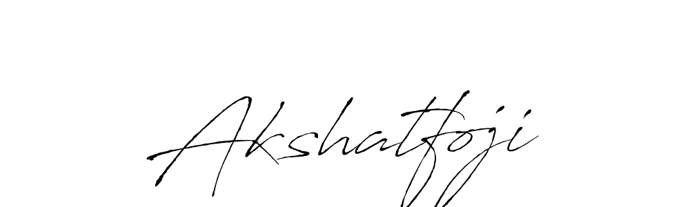 Also we have Akshatfoji name is the best signature style. Create professional handwritten signature collection using Antro_Vectra autograph style. Akshatfoji signature style 6 images and pictures png