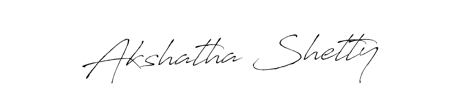 The best way (Antro_Vectra) to make a short signature is to pick only two or three words in your name. The name Akshatha Shetty include a total of six letters. For converting this name. Akshatha Shetty signature style 6 images and pictures png