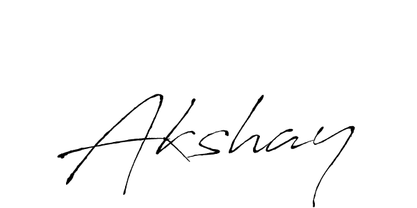 Design your own signature with our free online signature maker. With this signature software, you can create a handwritten (Antro_Vectra) signature for name Akshay. Akshay signature style 6 images and pictures png
