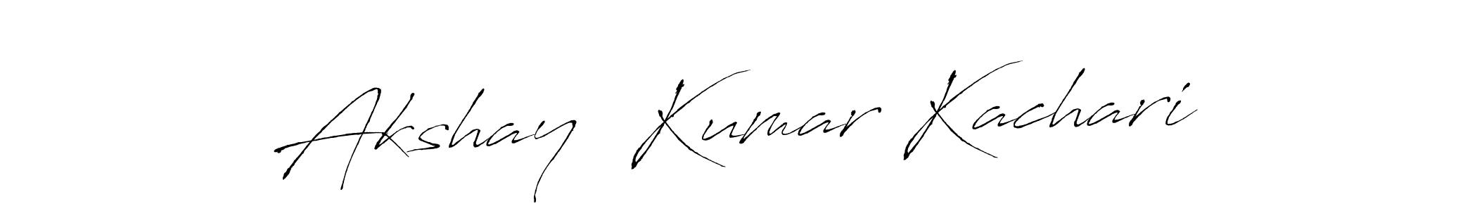 It looks lik you need a new signature style for name Akshay  Kumar Kachari. Design unique handwritten (Antro_Vectra) signature with our free signature maker in just a few clicks. Akshay  Kumar Kachari signature style 6 images and pictures png