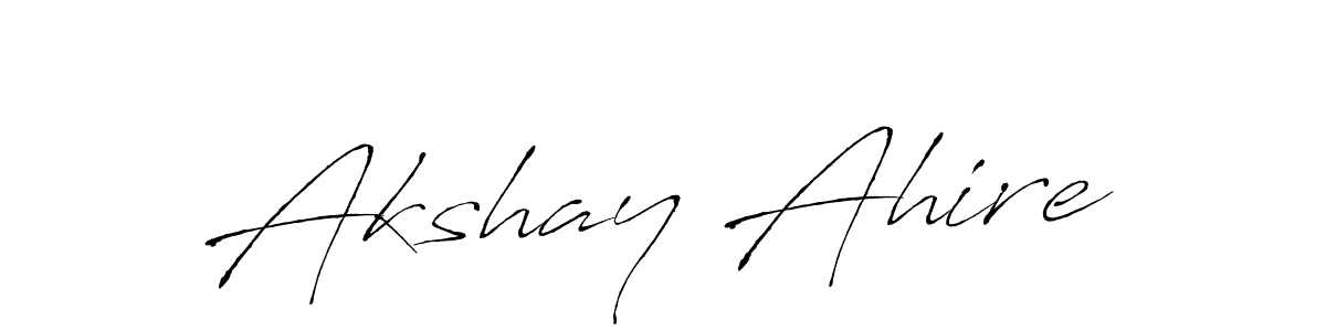 How to make Akshay Ahire signature? Antro_Vectra is a professional autograph style. Create handwritten signature for Akshay Ahire name. Akshay Ahire signature style 6 images and pictures png