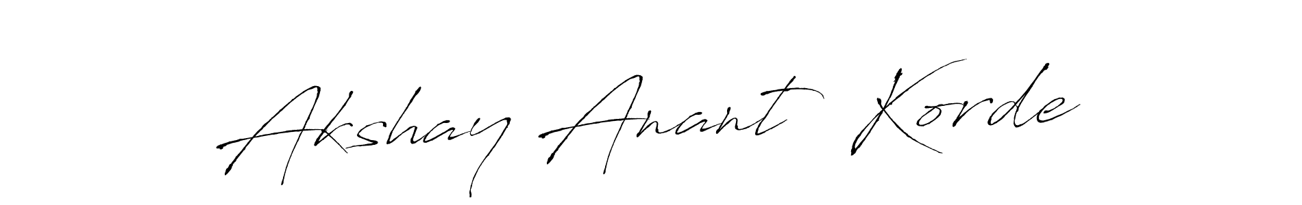 Use a signature maker to create a handwritten signature online. With this signature software, you can design (Antro_Vectra) your own signature for name Akshay Anant  Korde. Akshay Anant  Korde signature style 6 images and pictures png