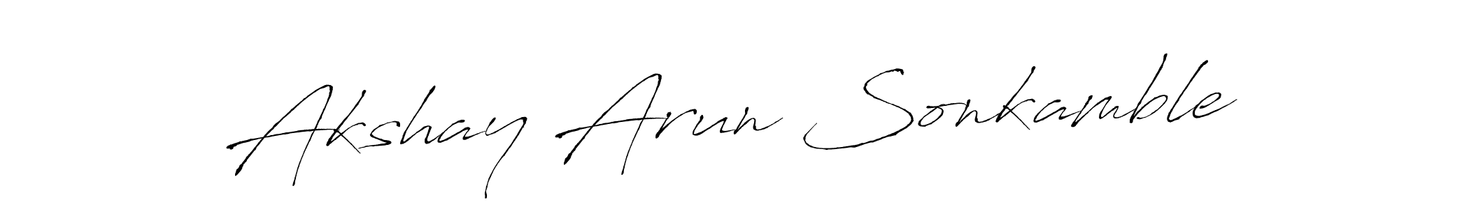 You can use this online signature creator to create a handwritten signature for the name Akshay Arun Sonkamble. This is the best online autograph maker. Akshay Arun Sonkamble signature style 6 images and pictures png