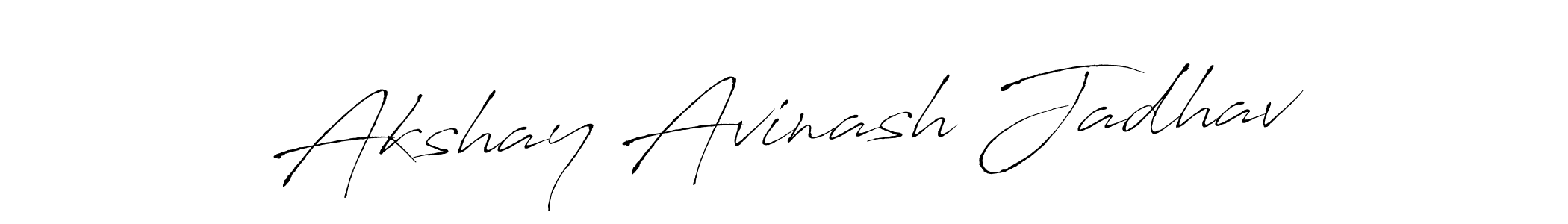 It looks lik you need a new signature style for name Akshay Avinash Jadhav. Design unique handwritten (Antro_Vectra) signature with our free signature maker in just a few clicks. Akshay Avinash Jadhav signature style 6 images and pictures png