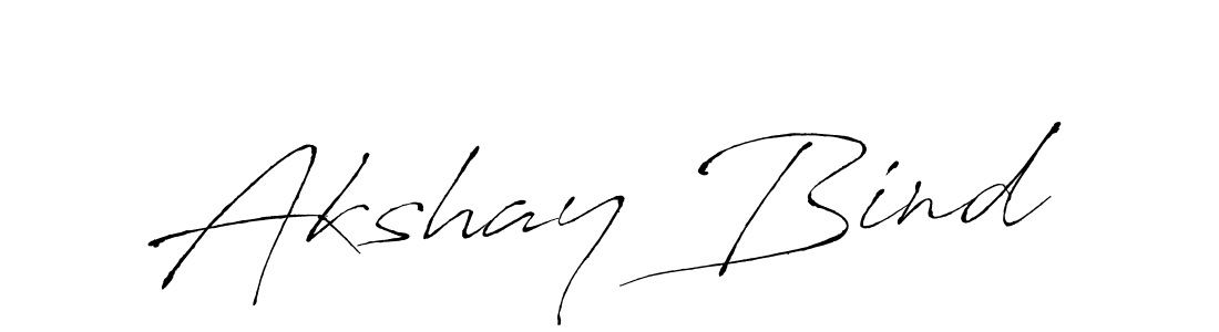 Design your own signature with our free online signature maker. With this signature software, you can create a handwritten (Antro_Vectra) signature for name Akshay Bind. Akshay Bind signature style 6 images and pictures png