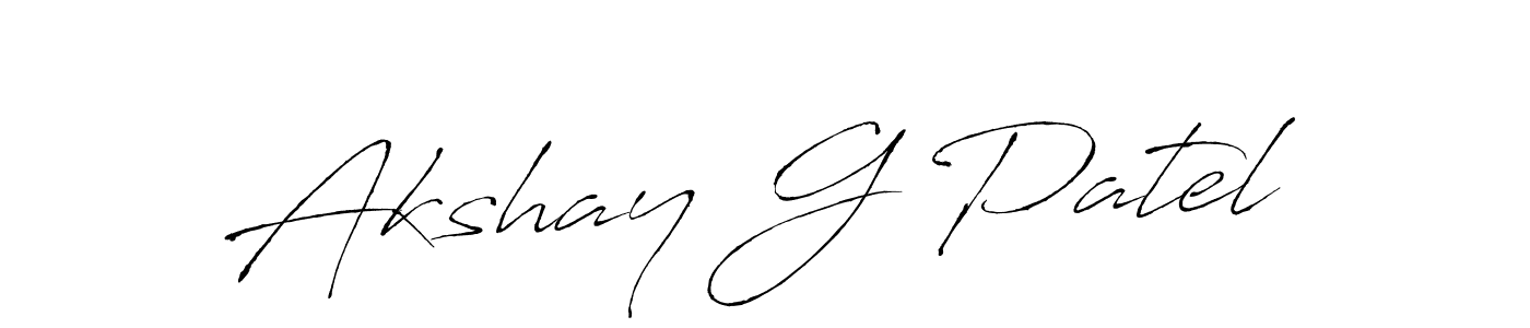 Also we have Akshay G Patel name is the best signature style. Create professional handwritten signature collection using Antro_Vectra autograph style. Akshay G Patel signature style 6 images and pictures png
