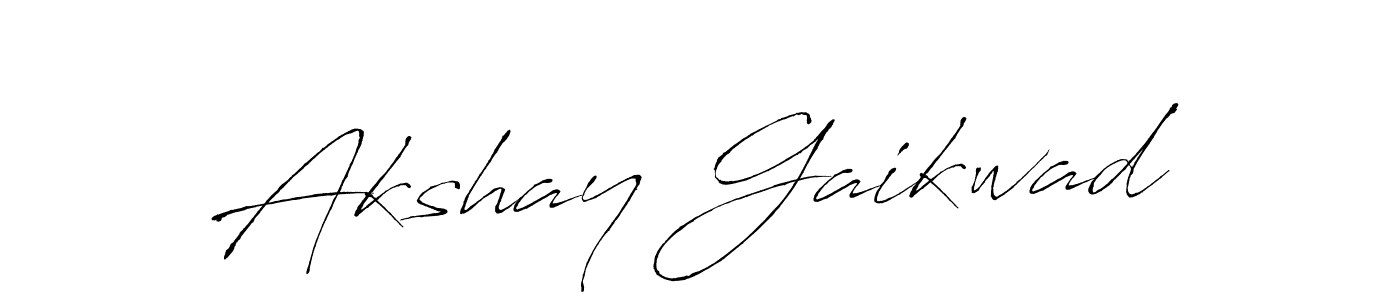 Design your own signature with our free online signature maker. With this signature software, you can create a handwritten (Antro_Vectra) signature for name Akshay Gaikwad. Akshay Gaikwad signature style 6 images and pictures png