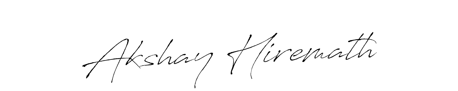 Antro_Vectra is a professional signature style that is perfect for those who want to add a touch of class to their signature. It is also a great choice for those who want to make their signature more unique. Get Akshay Hiremath name to fancy signature for free. Akshay Hiremath signature style 6 images and pictures png