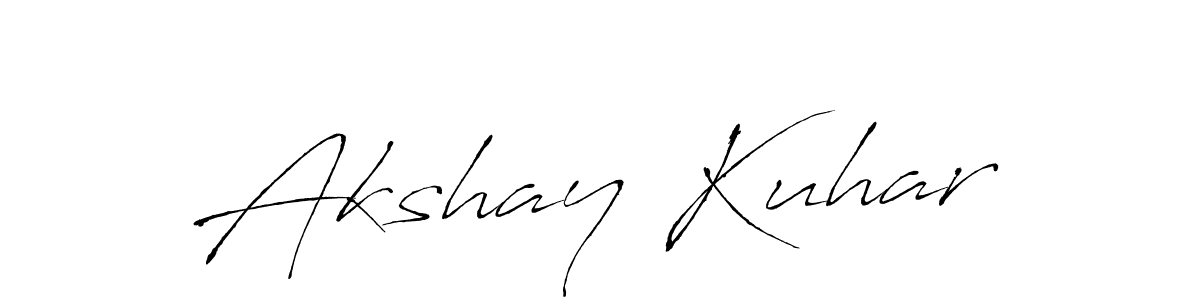 Make a beautiful signature design for name Akshay Kuhar. With this signature (Antro_Vectra) style, you can create a handwritten signature for free. Akshay Kuhar signature style 6 images and pictures png
