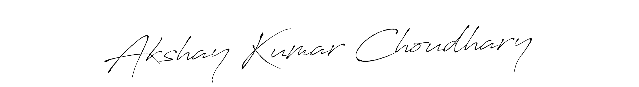 Create a beautiful signature design for name Akshay Kumar Choudhary. With this signature (Antro_Vectra) fonts, you can make a handwritten signature for free. Akshay Kumar Choudhary signature style 6 images and pictures png