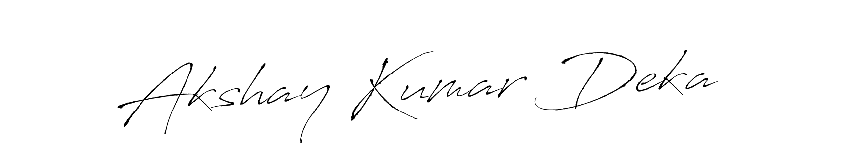 Akshay Kumar Deka stylish signature style. Best Handwritten Sign (Antro_Vectra) for my name. Handwritten Signature Collection Ideas for my name Akshay Kumar Deka. Akshay Kumar Deka signature style 6 images and pictures png