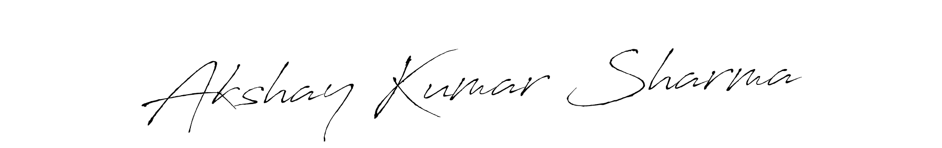 Akshay Kumar Sharma stylish signature style. Best Handwritten Sign (Antro_Vectra) for my name. Handwritten Signature Collection Ideas for my name Akshay Kumar Sharma. Akshay Kumar Sharma signature style 6 images and pictures png