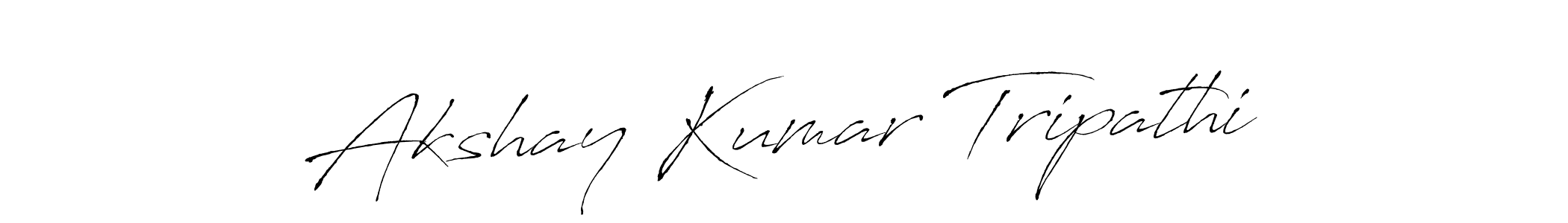 Make a beautiful signature design for name Akshay Kumar Tripathi. With this signature (Antro_Vectra) style, you can create a handwritten signature for free. Akshay Kumar Tripathi signature style 6 images and pictures png