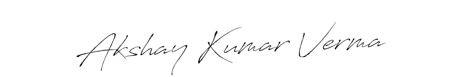 Akshay Kumar Verma stylish signature style. Best Handwritten Sign (Antro_Vectra) for my name. Handwritten Signature Collection Ideas for my name Akshay Kumar Verma. Akshay Kumar Verma signature style 6 images and pictures png