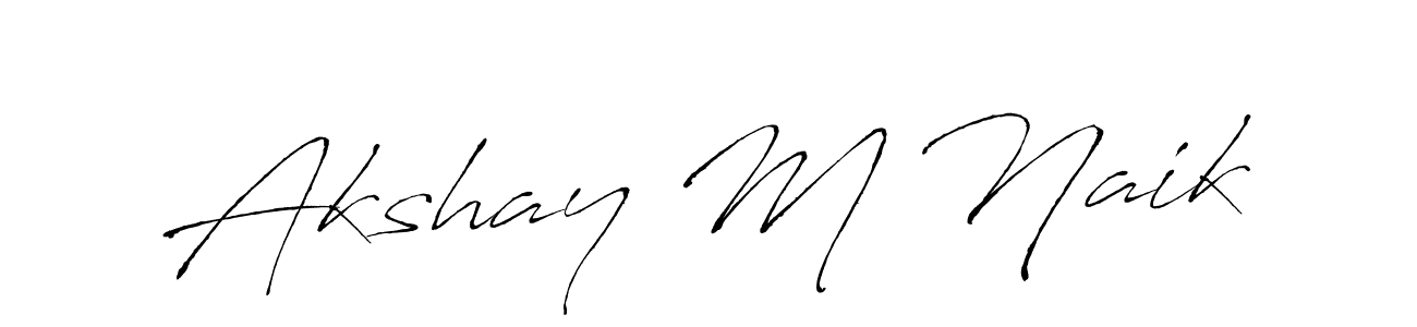 Make a short Akshay M Naik signature style. Manage your documents anywhere anytime using Antro_Vectra. Create and add eSignatures, submit forms, share and send files easily. Akshay M Naik signature style 6 images and pictures png