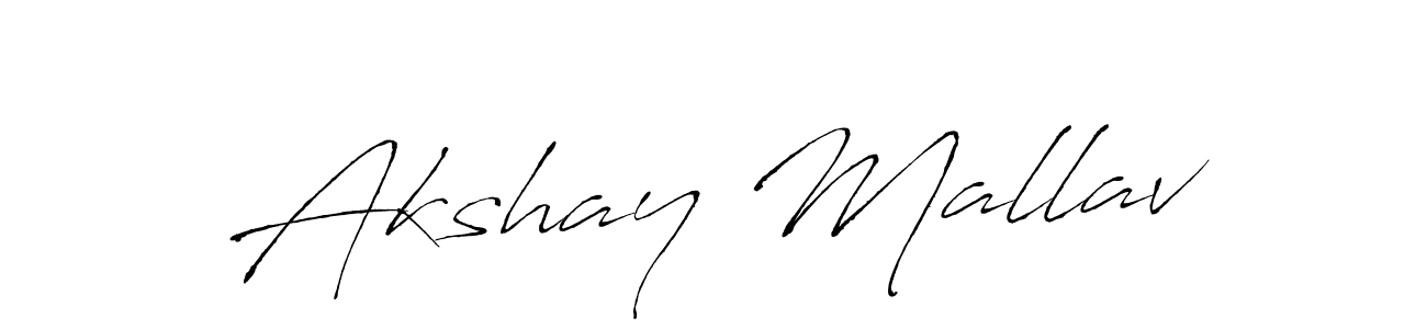 Make a short Akshay Mallav signature style. Manage your documents anywhere anytime using Antro_Vectra. Create and add eSignatures, submit forms, share and send files easily. Akshay Mallav signature style 6 images and pictures png