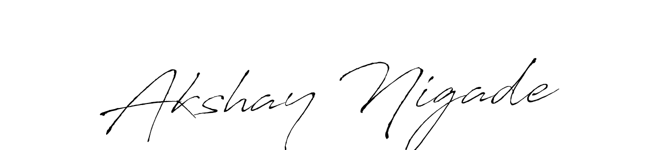 You can use this online signature creator to create a handwritten signature for the name Akshay Nigade. This is the best online autograph maker. Akshay Nigade signature style 6 images and pictures png