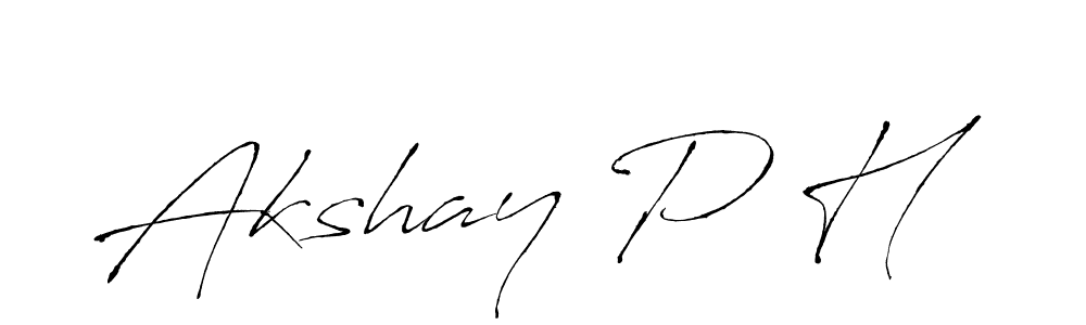 You should practise on your own different ways (Antro_Vectra) to write your name (Akshay P H) in signature. don't let someone else do it for you. Akshay P H signature style 6 images and pictures png