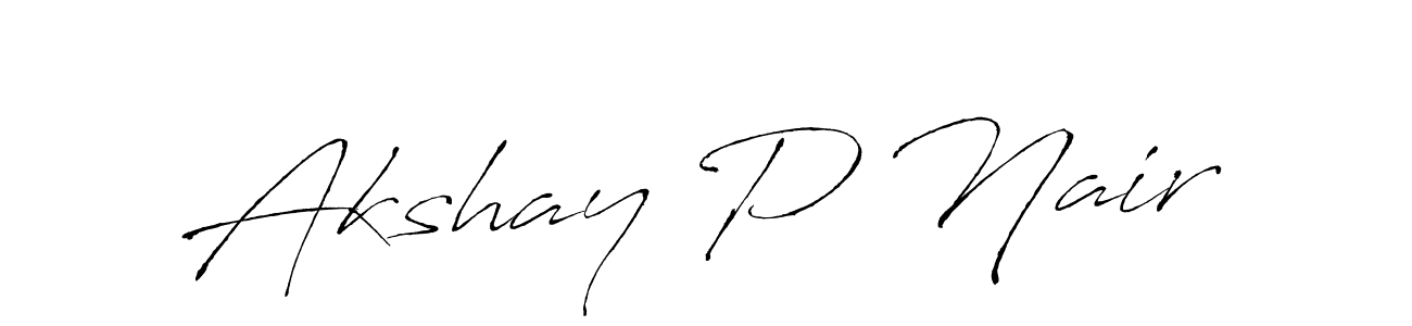 It looks lik you need a new signature style for name Akshay P Nair. Design unique handwritten (Antro_Vectra) signature with our free signature maker in just a few clicks. Akshay P Nair signature style 6 images and pictures png