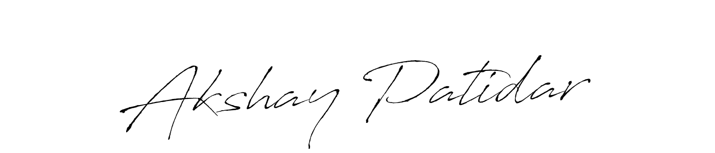 Akshay Patidar stylish signature style. Best Handwritten Sign (Antro_Vectra) for my name. Handwritten Signature Collection Ideas for my name Akshay Patidar. Akshay Patidar signature style 6 images and pictures png